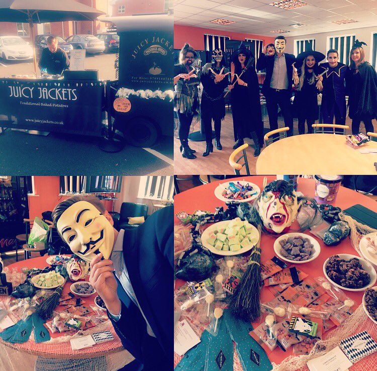 greydanielle's tweet photo. Halloween lunch at the Derby offices with @Marriott @Zibrant #eventprofs #marriottdeliveredUK https://t.co/J9pWgJ6OcE