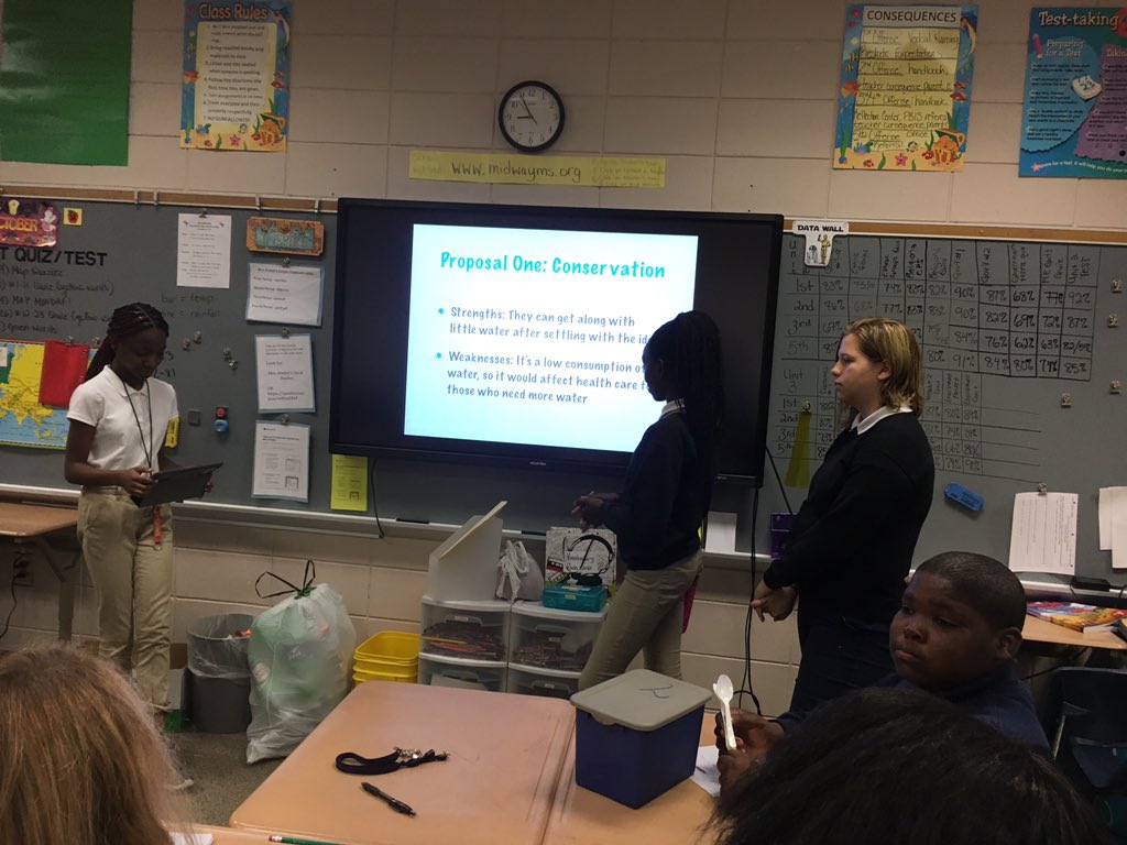 MrsProbstLFMS's tweet image. More proposals for saving water in the Middle East, using keynote for the presentation.  Yay projects!##LCSSSocStudApp