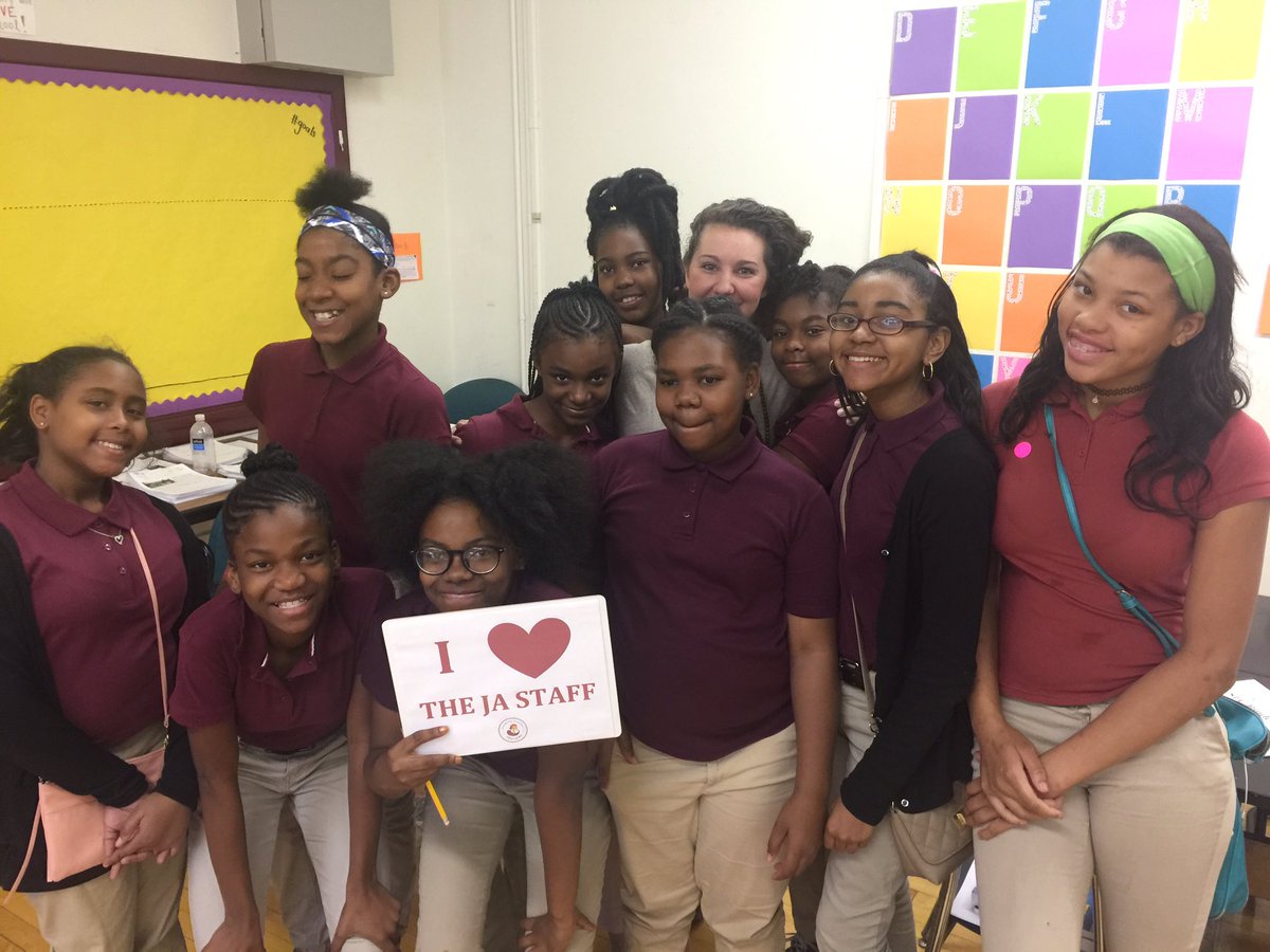 JATrojans's tweet photo. We love Ms. Shepherd for being a fantastic ELA teacher and for building amazing relationships with her students! #loveSheppy #loveJA #JSAW https://t.co/lpRBbv83SY