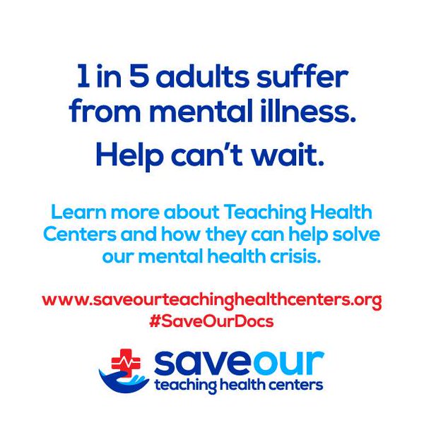 CHISouthFl's tweet photo. #TeachingHealthCenters can help solve the mental health crisis! #SaveourDocs https://t.co/vOeTIXGjdK