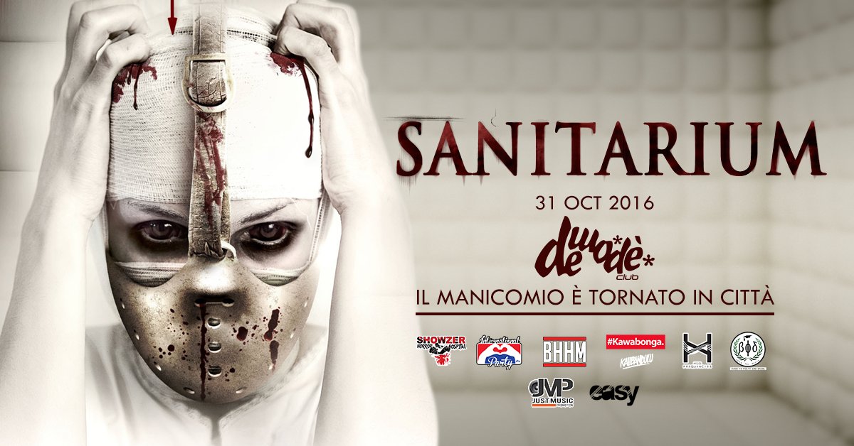 DemodeClub's tweet photo. Stasera:
#Halloween Party #Sanitarium @DemodeClub 
- Info: https://t.co/bDM55ORxBn https://t.co/x25WOWItuA