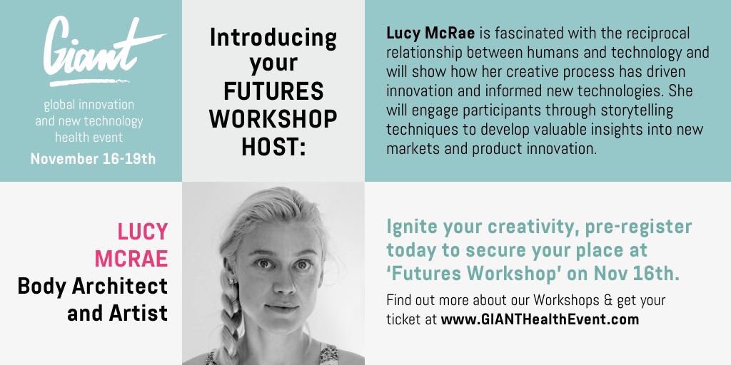 GIANT_health's tweet photo. How can art and chaos #innovate #healthcare? Find out @gianthealthevnt with @lucy_mcrae #sciencefiction https://t.co/iOu7orIZ07 https://t.co/GhJ1LG3ogf