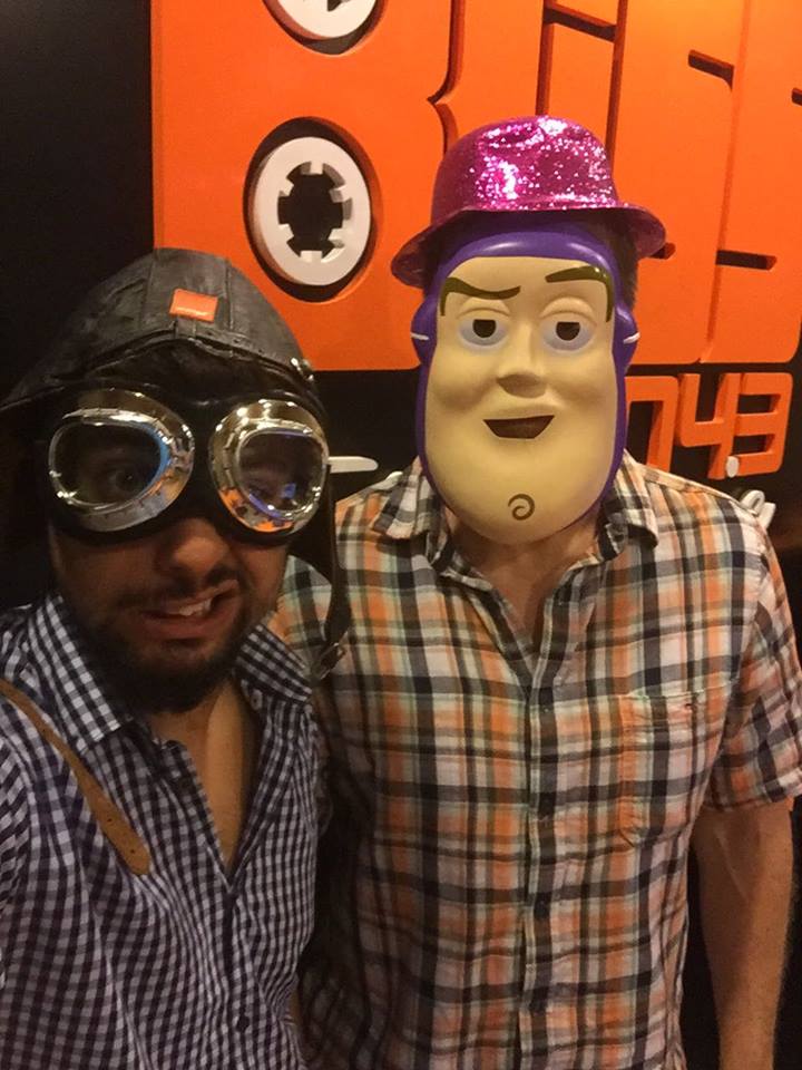 Tim & Floyd dressed up for the occasion, what's your costume of choice? 0777451043 on whatsapp! #JoyRide #HalloweenNotHalloween #Radio