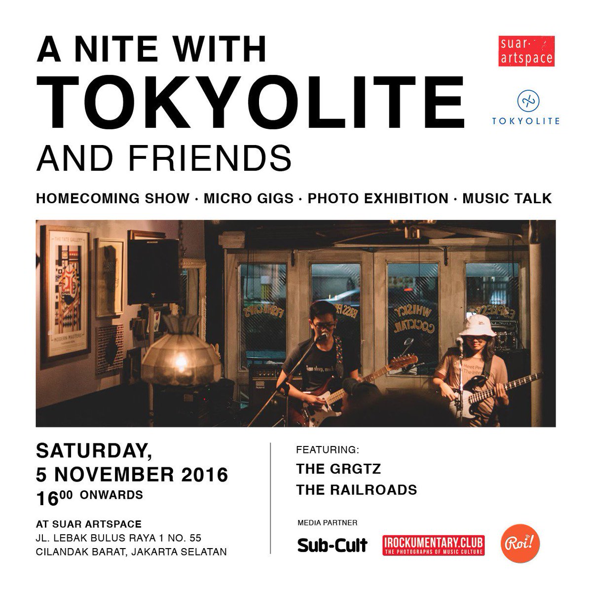 [Event] A Nite with Tokyolite - micro gigs &amp; photo exhibition
holynoisey.blogspot.co.id/2016/10/a-nite…