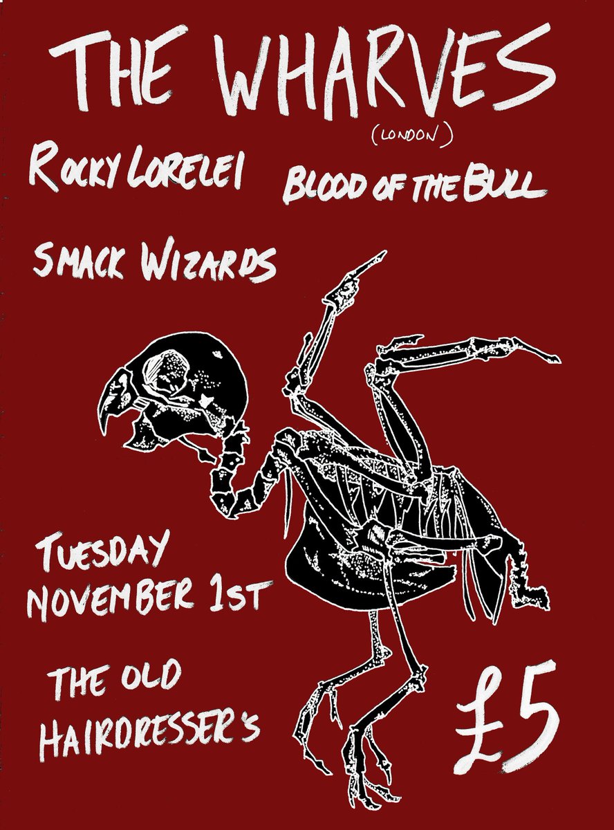 TOMORROW! @TheWharves @smackwizards + Rocky Lorelei and us at @OldHairdressers: facebook.com/events/1098828…