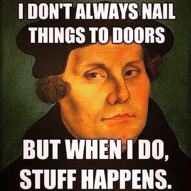 IanMcConnell_'s tweet image. Nailed it! Happy Reformation Day! #scripturealone #gracealone #faithalone #christalone #gloryofGodalone #MartinLuther