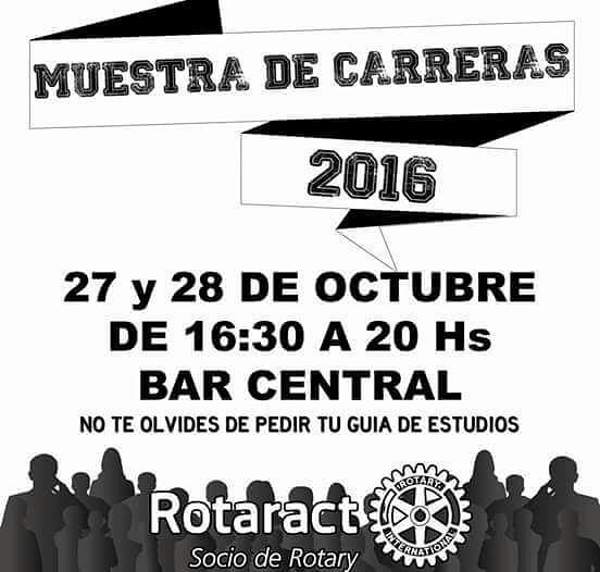 upsouniversidad's tweet photo. #PuntaAlta: Muestra de Carreras en el Bar Central -> https://t.co/RipemcbujD #OfertaAcadémica2017 #UPSO https://t.co/wivygCFeUl
