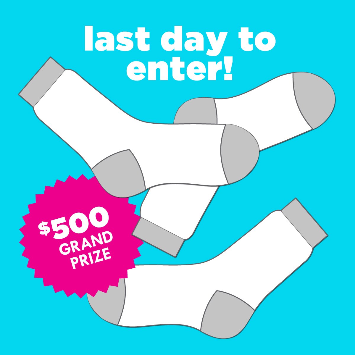 LittleMissMatch's tweet photo. Today is your very LAST chance: Hurry up and submit your #LMMProjectSock entry now! Click here for contest details https://t.co/NGmcGbYwXO https://t.co/CqPzYATnHQ