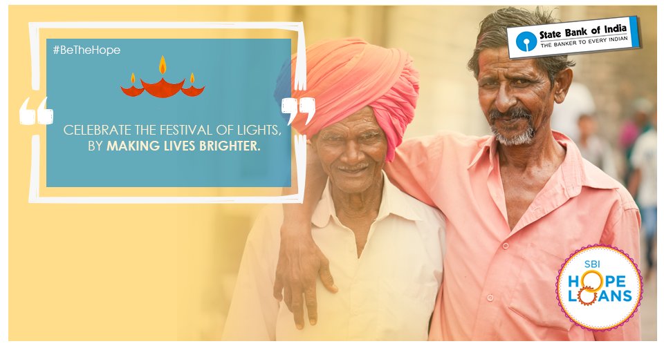 TheOfficialSBI's tweet photo. From building homes to providing education to empowering the disabled, SBI wants to make it a happy Diwali indeed with #HopeLoans #BeTheHope https://t.co/EsLEPtb7F3