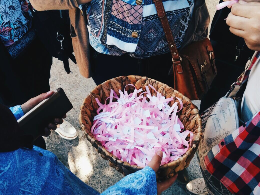 PSUTOFFICIAL's tweet photo. #PSUT-ers supporting the cause until the very last day #PSUTisPINK
#PSUTSM https://t.co/rv3Ro5UufW