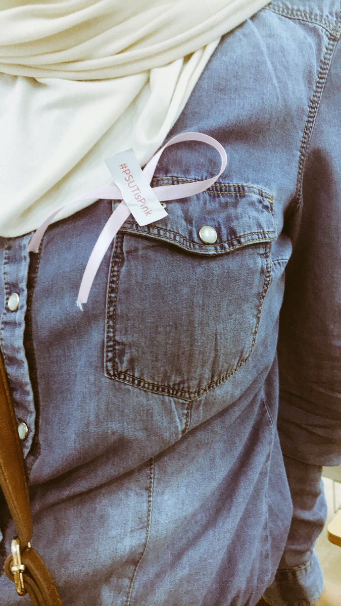 PSUTOFFICIAL's tweet photo. #PSUT-ers supporting the cause until the very last day #PSUTisPINK
#PSUTSM https://t.co/rv3Ro5UufW
