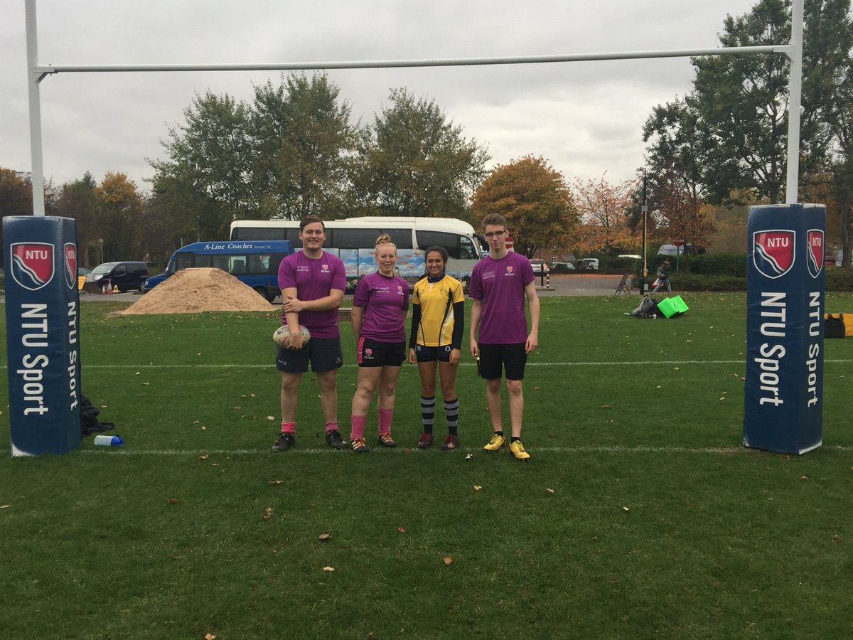 Great to have our newly qualified Rugby Referees support NTU Rugby at the Women's Freshers Festival this weekend! Thanks for all your help!