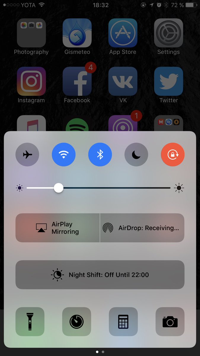 kostya_sokolov's tweet image. Control center здорового и захворавшего Джони

#ios10bugs