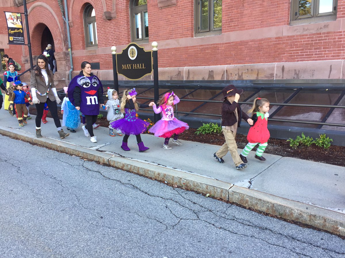 Cuteness Alert: Children from the University's Daycare Center and Child Development Lab are trick-or-treating on campus!
