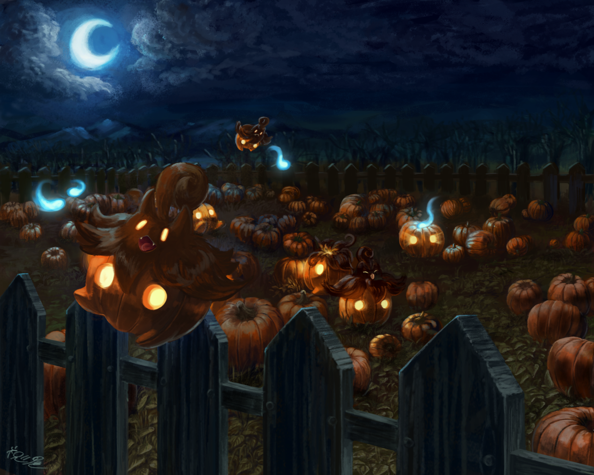 祝い屋 ハロウィンの夜 かぼちゃ畑にはバケッチャが ポケモン ハロウィン バケッチャ Pokemon T Co Hcdsonela1 Twitter