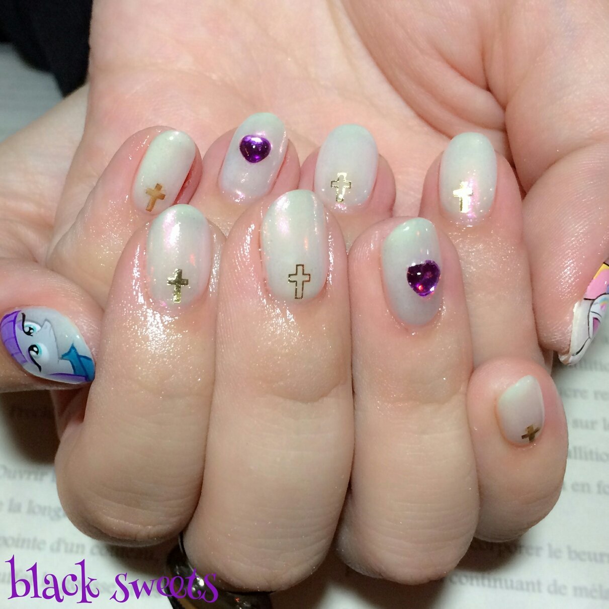 Kigi By Blacksweets マイリトルポニー パワーパフガールズ 痛ネイル 女の子らしい可愛い痛ネイルになりましたー O T Co B5vve1uwze Twitter