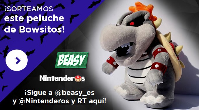 Nintenderos's tweet photo. ¡Sorteamos este peluche de Bowsitos! Sigue a @beasy_es y @Nintenderos y RT aquí. ¡Suerte! https://t.co/5A0pSDaTLg https://t.co/RvIqsYZ8it