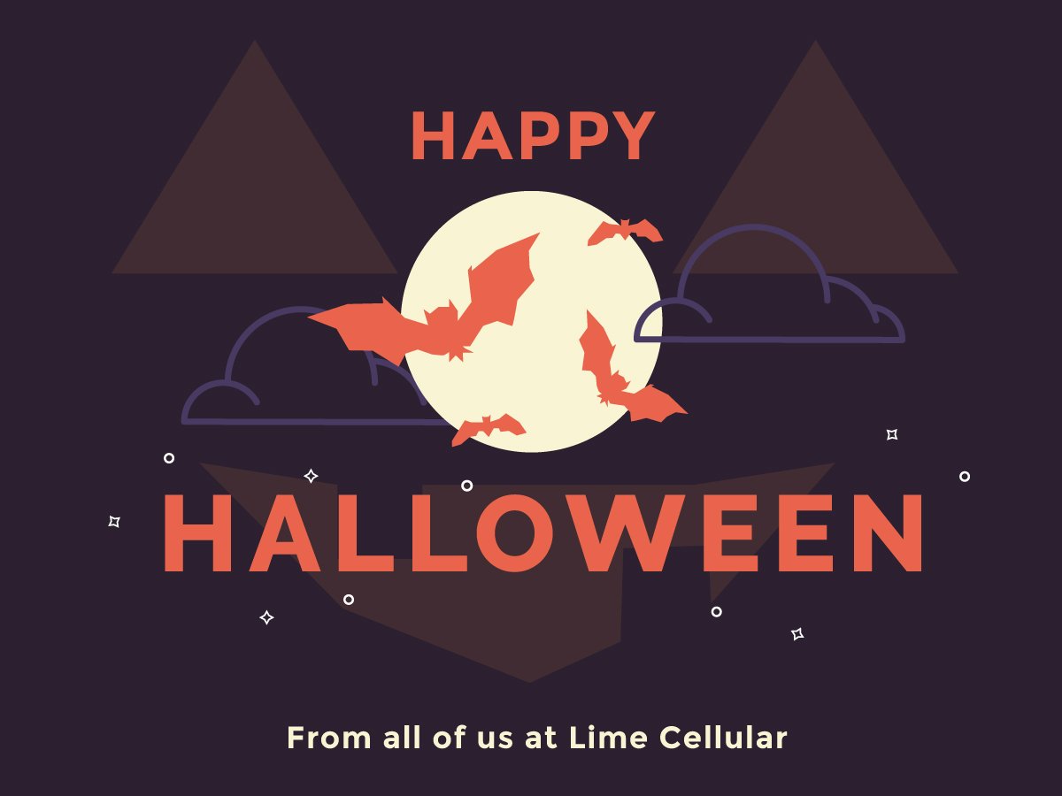 LimeCellular's tweet image. 👻 🕸 🎃 🕷 👻 #HappyHalloween #Halloween #LimeCellular