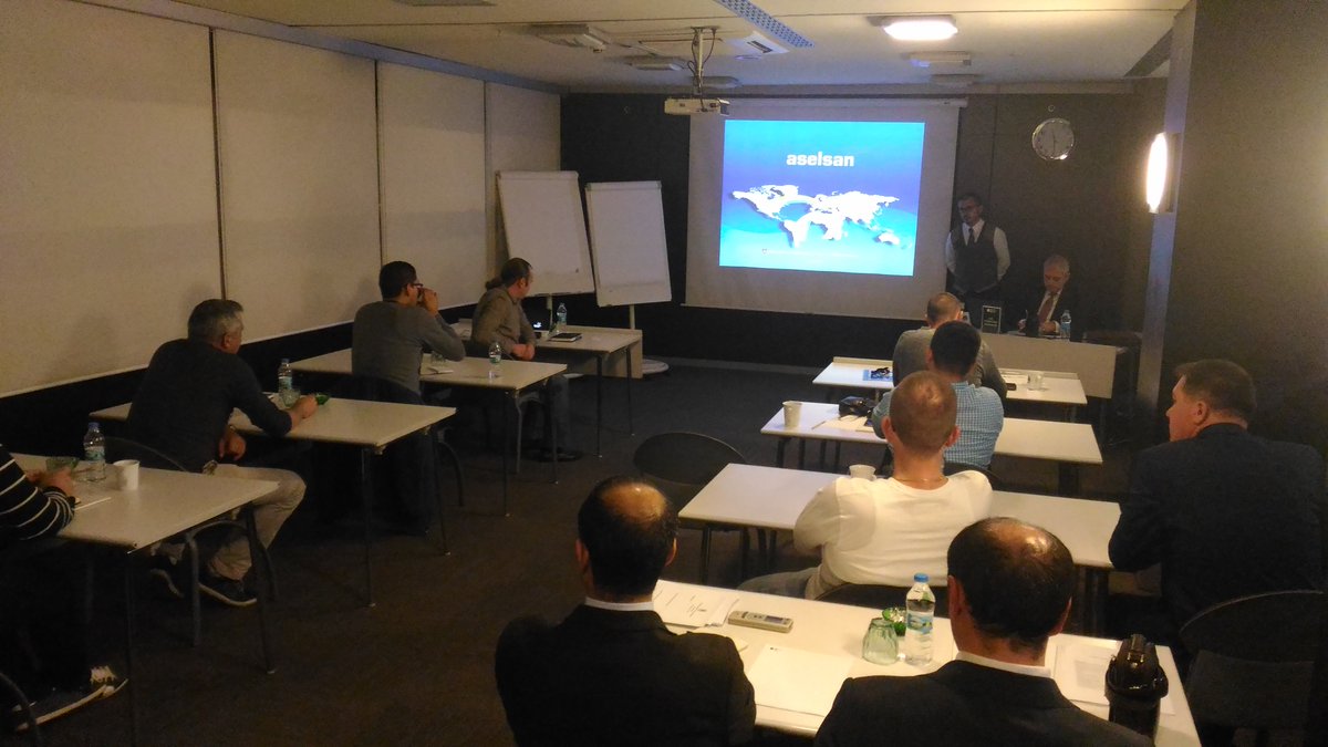 2 instructors from ONHO and 3 representatives from industry; ASELSAN and ARMELSAN Defence Tech. made  presentations.