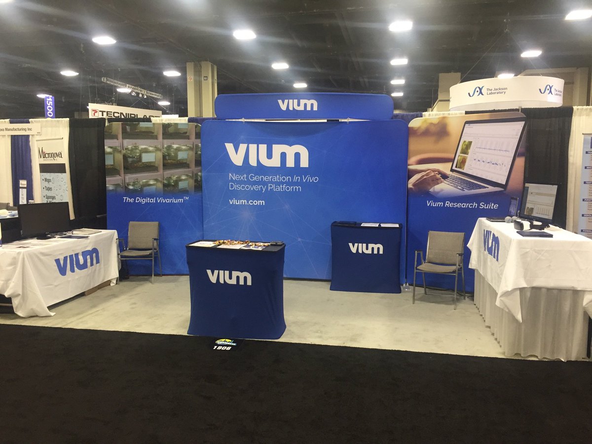 ViumInc's tweet photo. #AALAS16 attendees: Stop by our booth #1906 to enjoy a demo of the Vium #researchsuite and a VR tour of our revolutionary #digitalvivarium https://t.co/D9zFvyPPlt