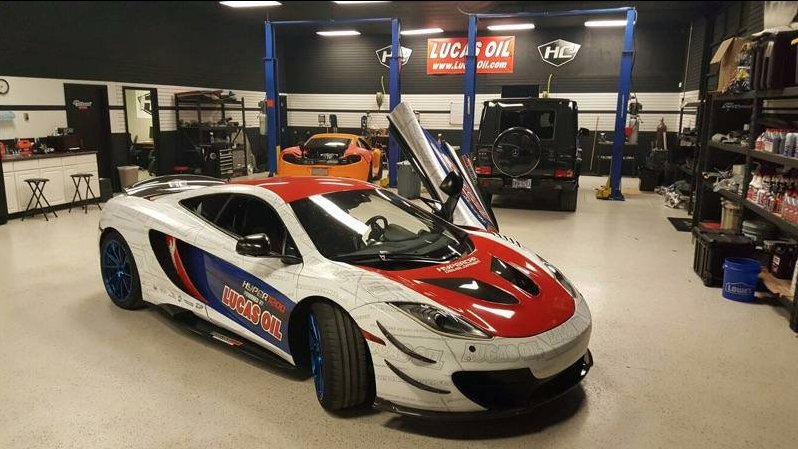 Lucas_Oil's tweet photo. Getting ready for @SEMASHOW! Come find us in the Central Hall & check out the #Hyper1200 #TriBoost @McLarenAuto ! Courtesy of @HyperFastCars https://t.co/sWq6FbozvZ