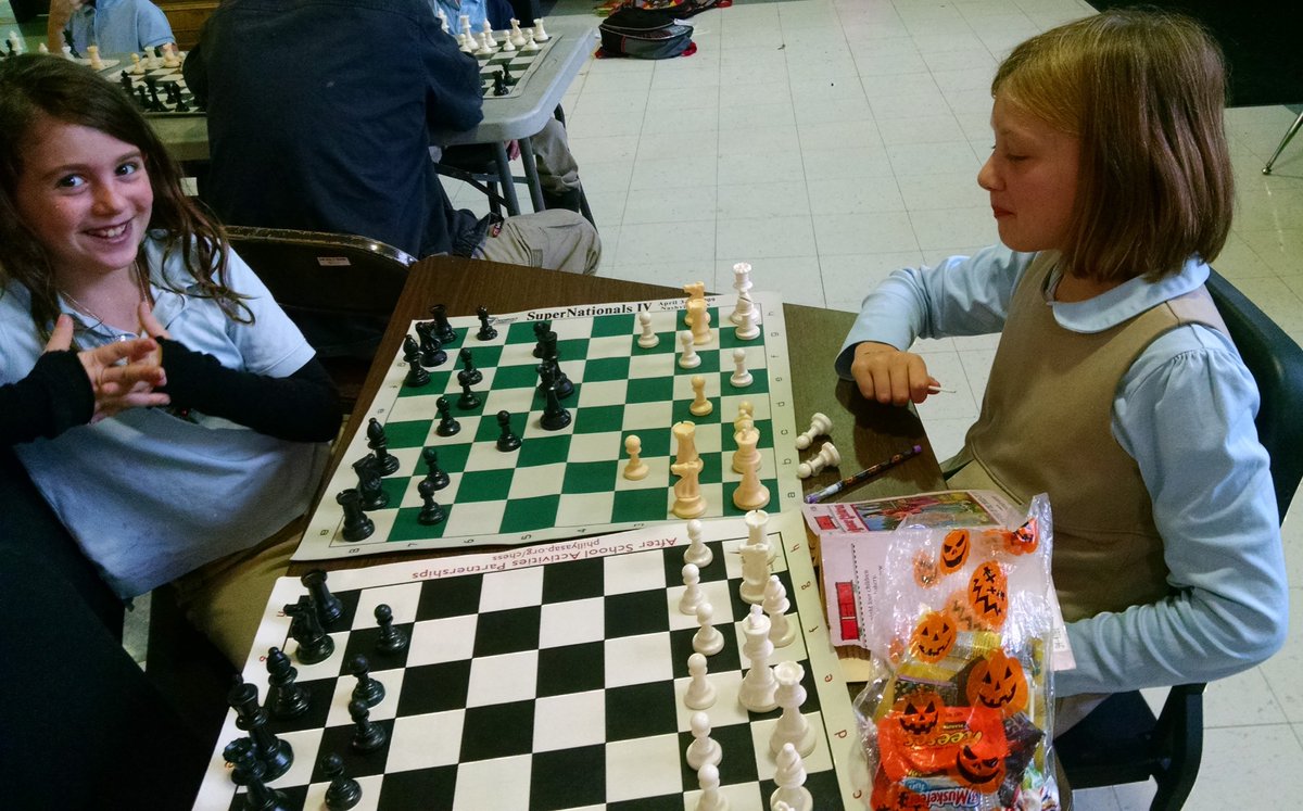 friendsofadaire's tweet photo. Chess club at @AdaireSchool &amp; halloween candy - a smart combination! @ASAPChess https://t.co/GA0EkabsG5