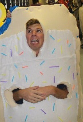 mikegriff18's tweet photo. on this day in 2011 I was a full body poptart and I spent hours alone constructing this costume to walk the halls of my high school https://t.co/DtR1LCJyWv