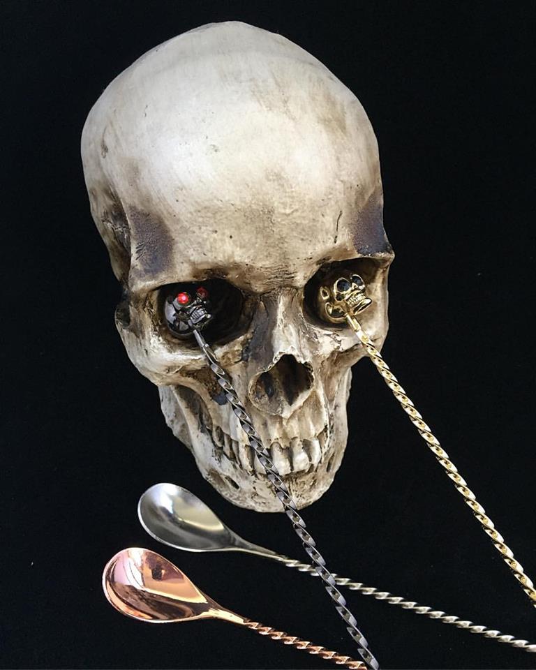 Latitude29_NOLA's tweet image. Happy Halloween from all of us at @Latitude29_NOLA!  Skull spoon photo compliments of @CocktailKingdom /:]&amp;gt;
