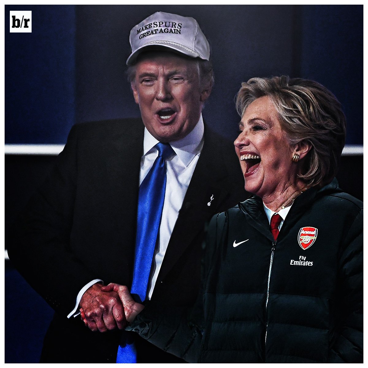 Hillary Clinton Arsenal Pub Days Election North London Derby