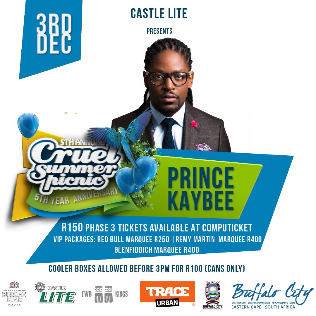 2kingsafrica's tweet photo. Prince Kaybee will be on the decks 🙏🔥, perfect time to try get out the friend zone.

#CSP2016 
#NextLevel
#ExtraCold https://t.co/qS5TY1SCNh