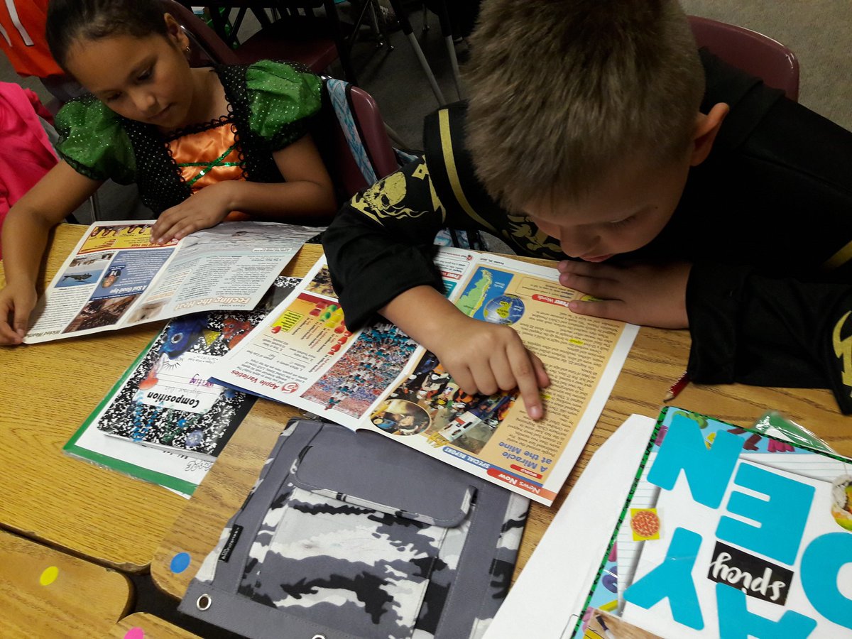 VCollier_ECES's tweet photo. Using "Time for Kids" to explore and identify expository leads!
#magnificentmoose #TeamSISD https://t.co/1Z84NuIotL