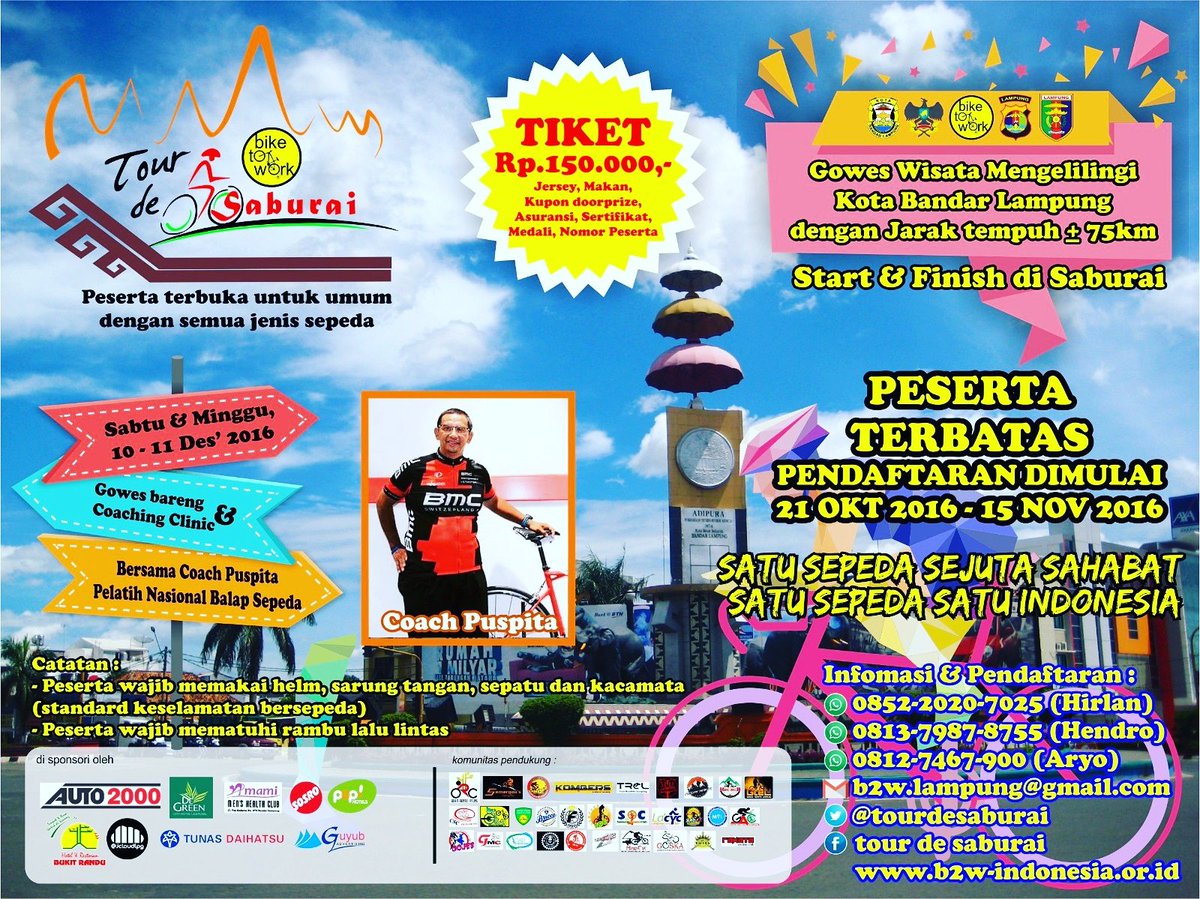 Tourdesaburai On Twitter Tour De Saburai B2windonesia Tourdesaburai On Twitter Tour De Saburai B2windonesia