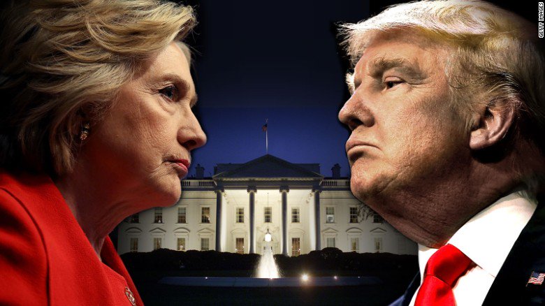 CNN's tweet photo. New polls show a tight Clinton-Trump race nationally and in battleground states https://t.co/v8z3szzb1E https://t.co/2i09bmzQle