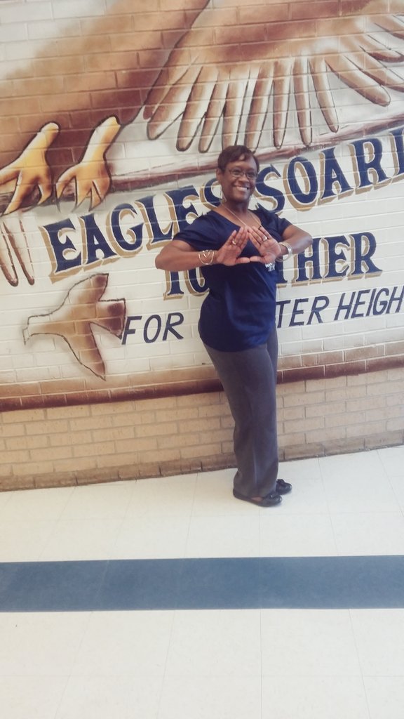 Ms. Haines our 8th grade math teacher has earned this week's Pat on the Back.... #mcpss #pillans