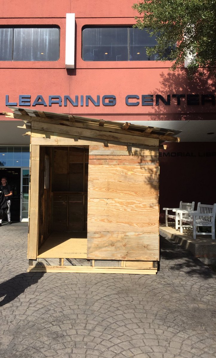 totally_DBU's tweet photo. I go a week without sleeping walking around like a rush zombie and DBU builds a shack in my absence. https://t.co/ZupTMOOPdC
