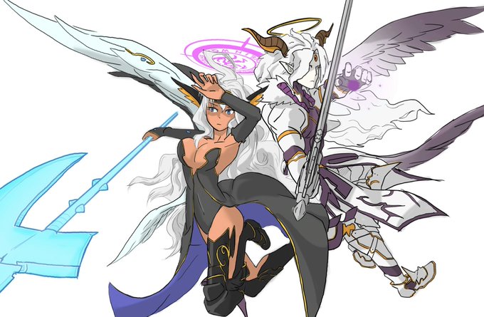 メタ × 堕ルシ
訳あって共闘する元最強コンビ妄想 