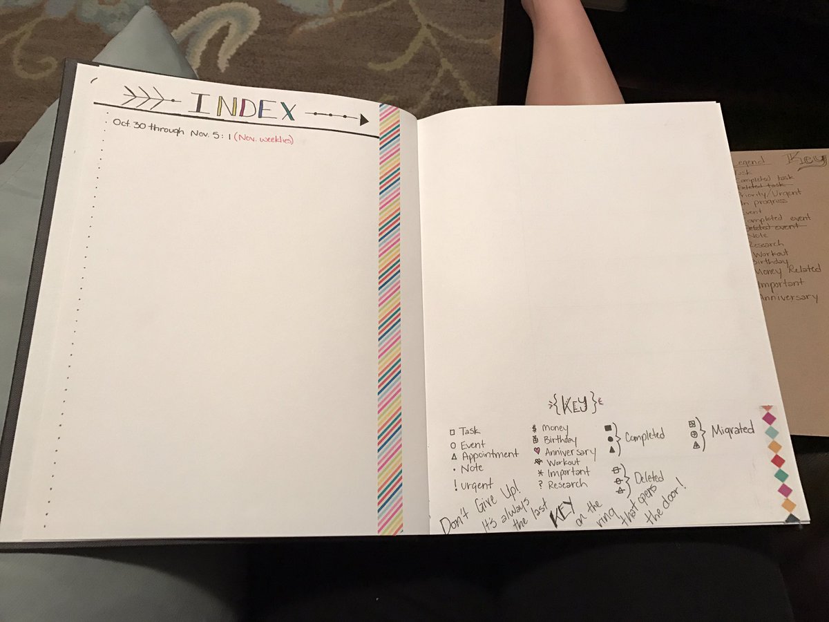 rewohl's tweet photo. So addicted already!!  #bulletjournal #bujo #key #indexpage https://t.co/N0jmtJriwQ