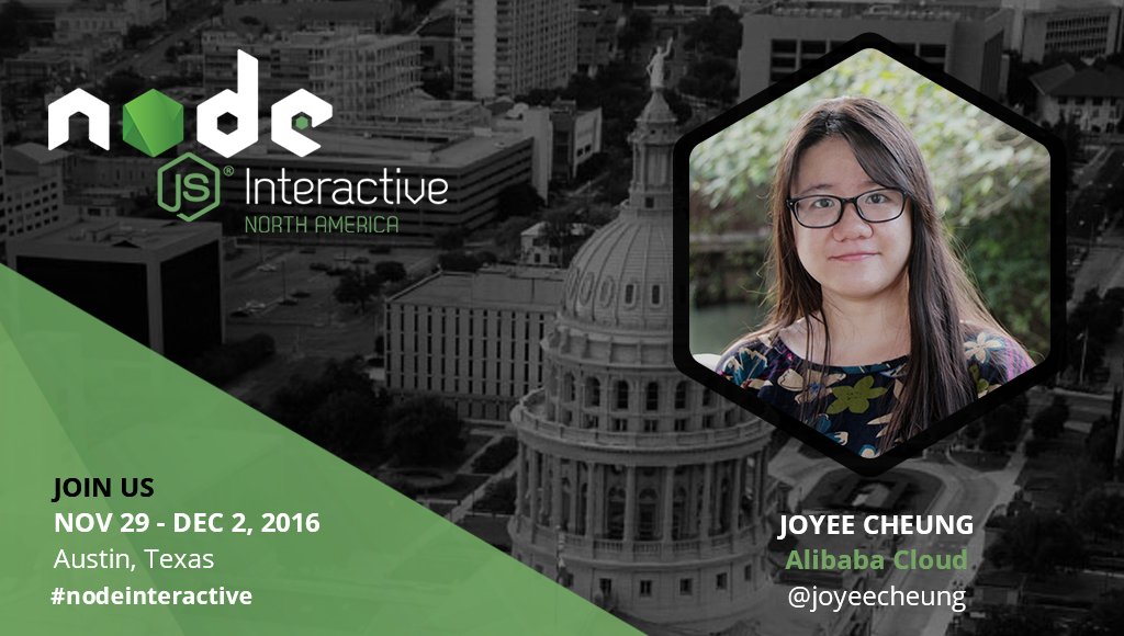 nodejs's tweet photo. Are your V8 garbage collection logs speaking to you? Find out at  #NodeInteractive from @JoyeeCheung https://t.co/YZfGJm6RUv
