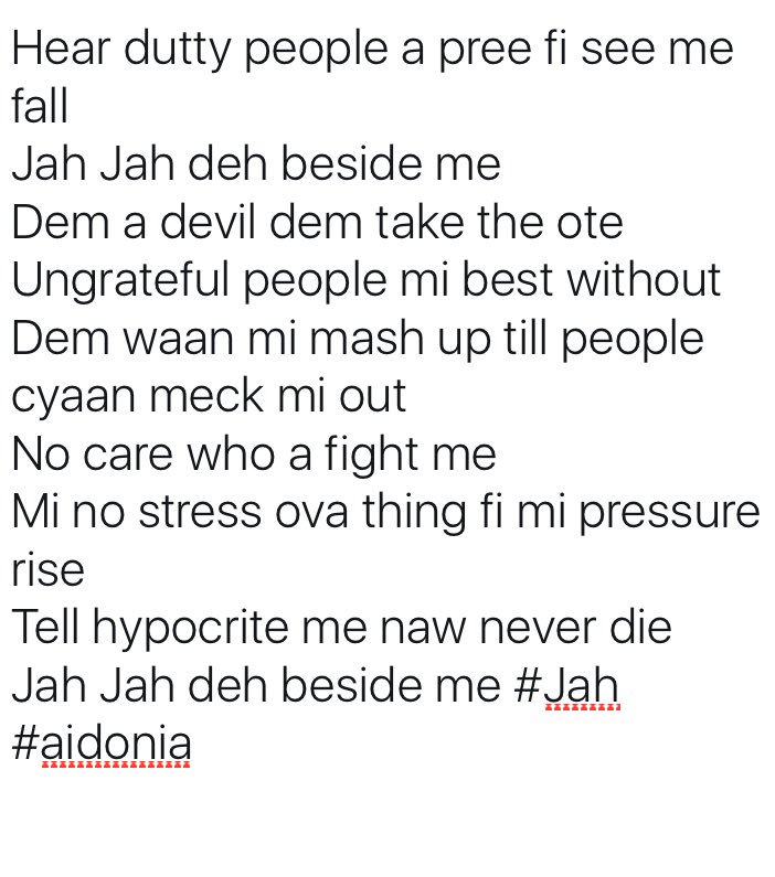 RachLer's tweet photo. #Jah #aidonia https://t.co/3rKDj7muz0
