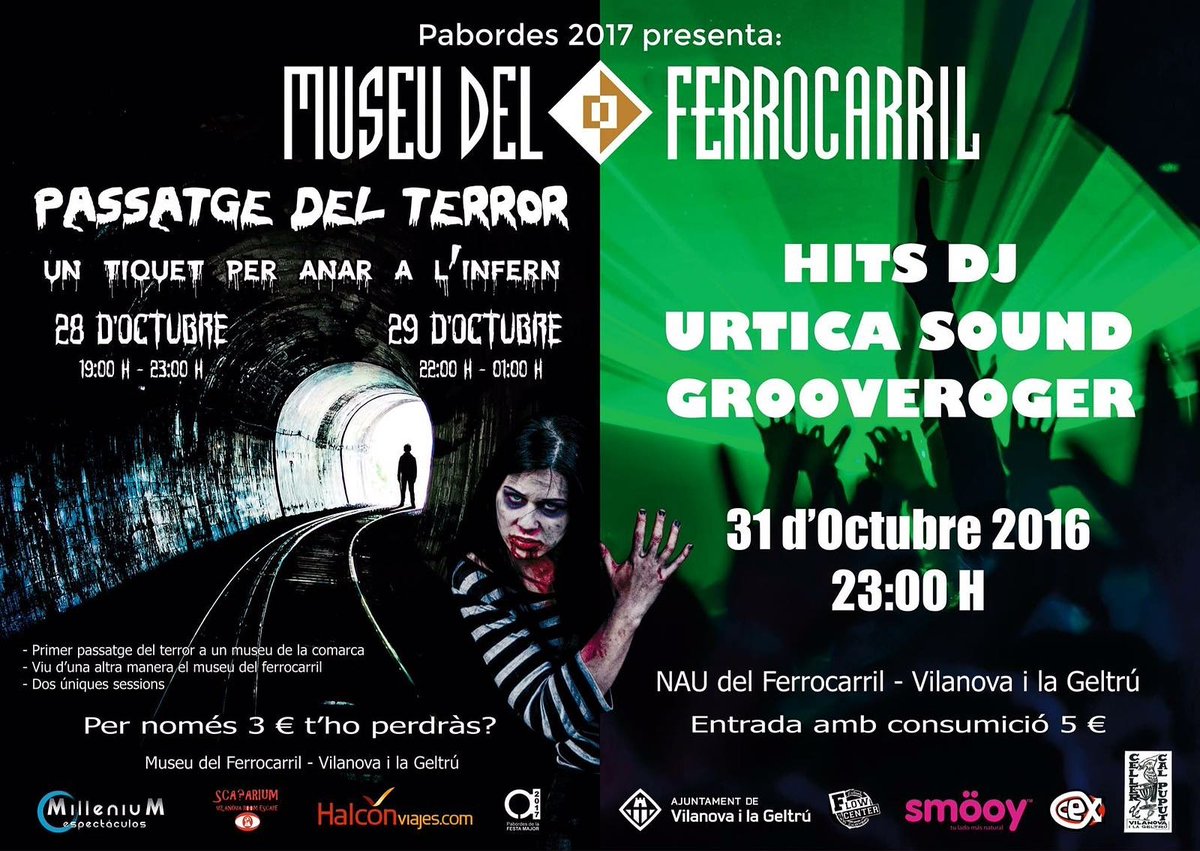 UrticaSound's tweet photo. Avui estrenem temporada a la Nau del Ferrocarril de la ma dels @PabordesVNG i acompanyats de Hits Dj i Grooveroger. https://t.co/lt7aPUks5q