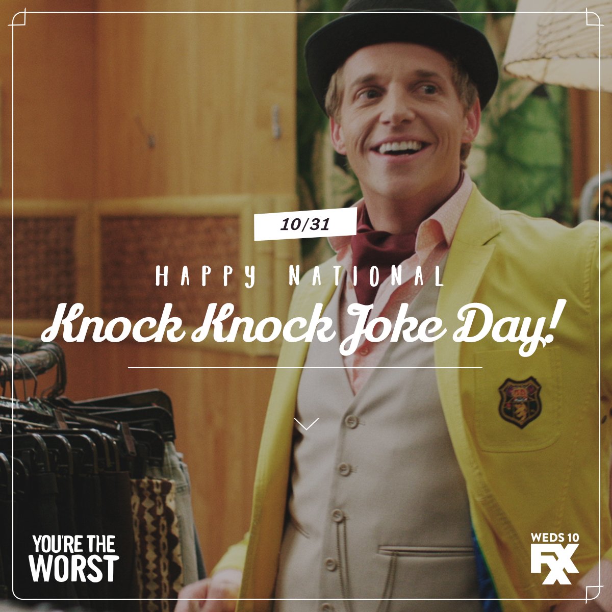 You Re The Worst On Twitter Knock Knock Jokes An Off Brand Generic That Want To Be Heckles But Fall Short Like A Sad Middle Child In The Comedy Family Youretheworst Https T Co Vlsreczdso