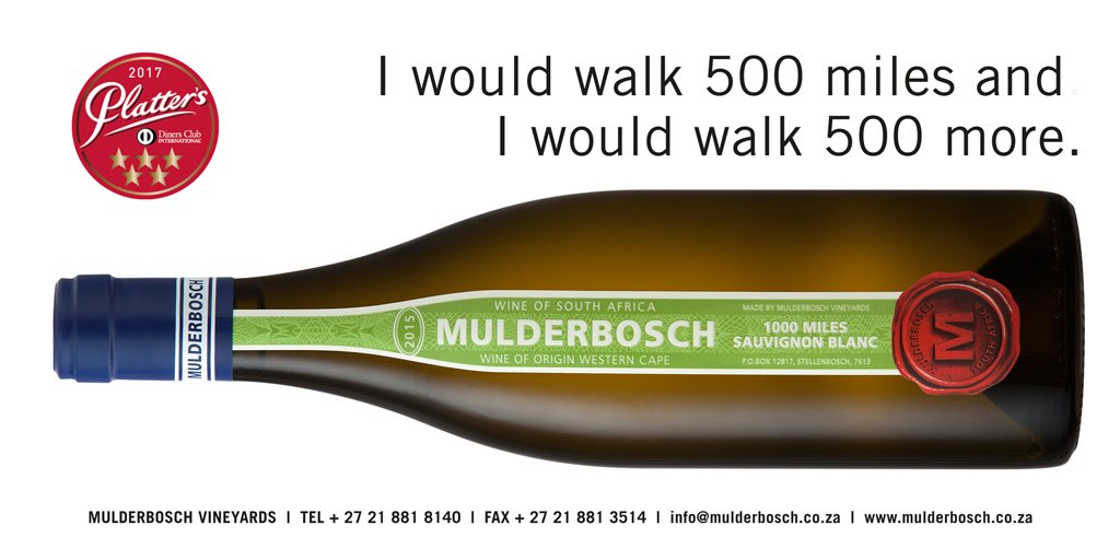Another 5 Star for our 1000 Miles Sauvignon Blanc! #Platters2017 <a href="/wineonaplatter/">Platter's Wine Guide</a>