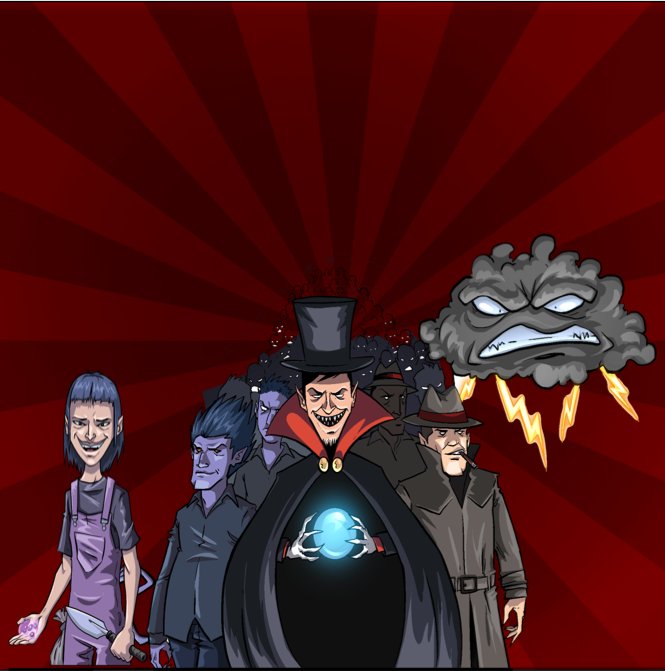 CaptainCalmApp's tweet image. Happy Halloween from the Villians of Captain Calm!