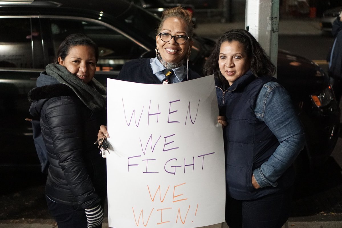 TeamstersJC16's tweet photo. NYC school bus workers are fighting for affordable healthcare. Please support them! #whenwefightwewin #1u #nyc1u https://t.co/PcPt9hxXuR