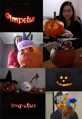 impetus_digital's tweet photo. The Impetus team takes on another challenge!  #PumpkinCarving contest! #Halloween #ImpetusDigital https://t.co/Xhuzau2Ttg