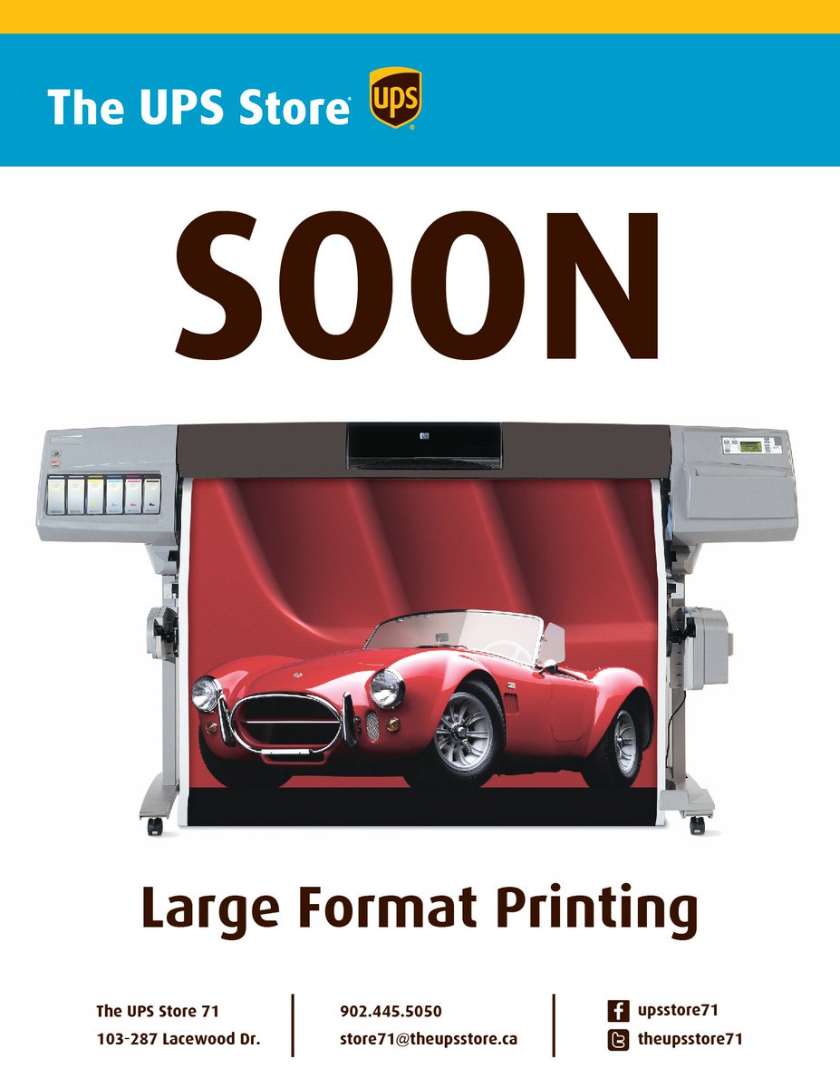 TheUPSStore71's tweet photo. Something fun is coming to our store! Keep an eye out on our page to find out more. #halifax #printing #posters #claytonpark #blueprints https://t.co/VTarKL1kdt