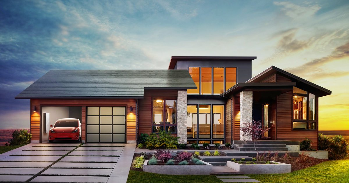 hdbyrne's tweet photo. Tesla unveils its new line of camouflaged #solar panels https://t.co/o6ZYfds89S via @wired https://t.co/Gnfay5JgTy