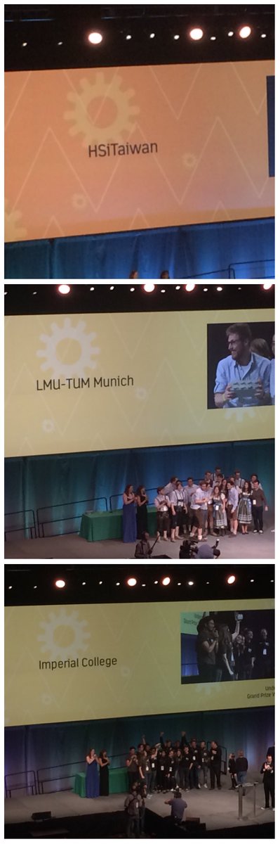 ituigem2016's tweet photo. Congrats to all the grand prize winners! HSiTaiwan in high schools, @iGEM_TUM for overgrad and @imperialigem for undergrad 🙌🏻 https://t.co/mUBkVyjA9j