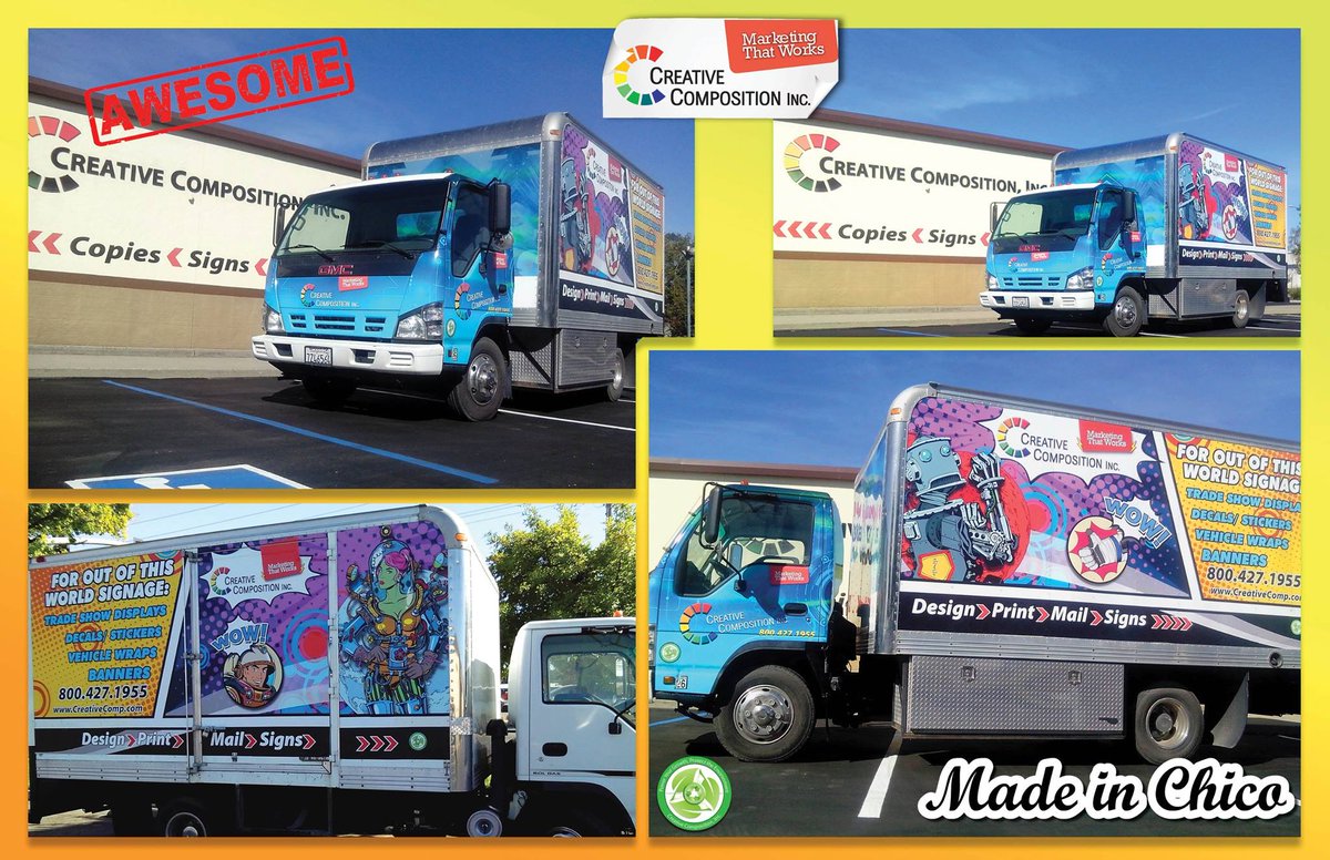 CompositionCopy's tweet image. New truck wrap? New truck wrap!