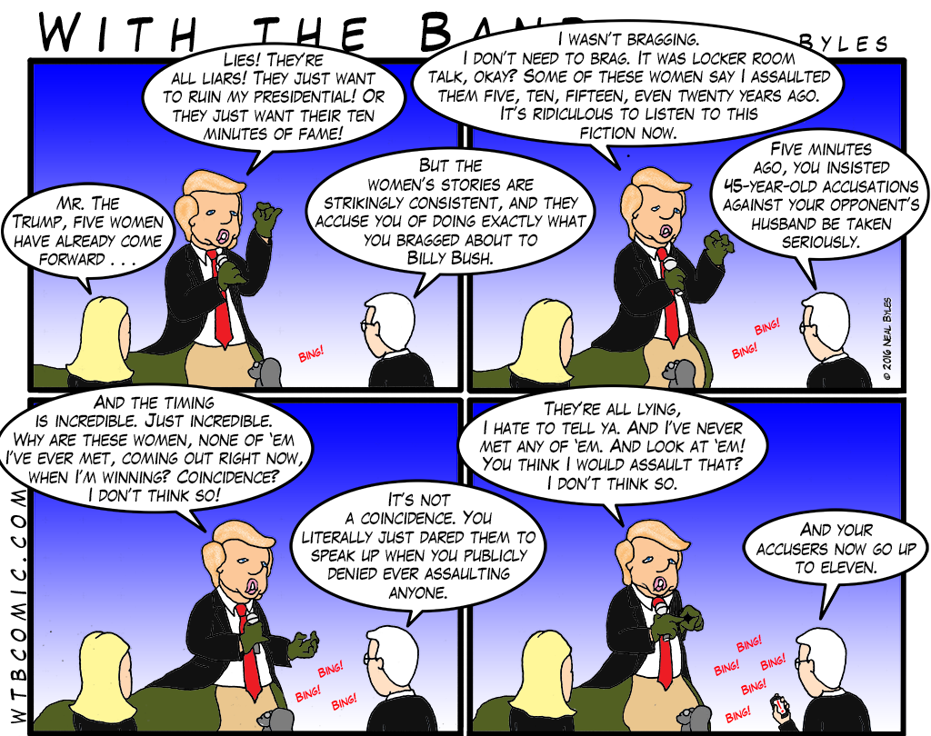 wtbcomic's tweet image. wtbcomic.com is live and #LivingInClip! #webcomics @mrsjoananderson @HillaryClinton #Hillary2016 #GropeGate